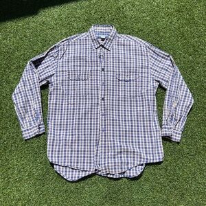 VTG 90’s Rusty Mens Blue Flannel Shirt